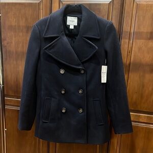 Dark Blue Pea Coat